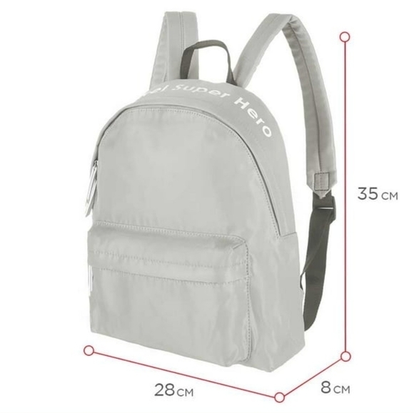 MINISO Marvel Backpack Bag, Letter Design, Light Grey - Picture 4 of 14